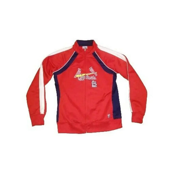 Majestic St. Louis Cardinals Zip Up Jacket MLB Women's Medium - Picture 1 of 11